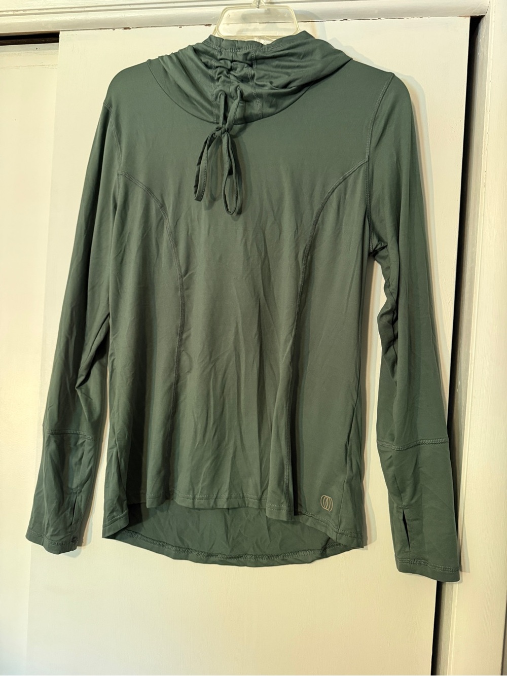 Lightweight Green Hooded Women's Top